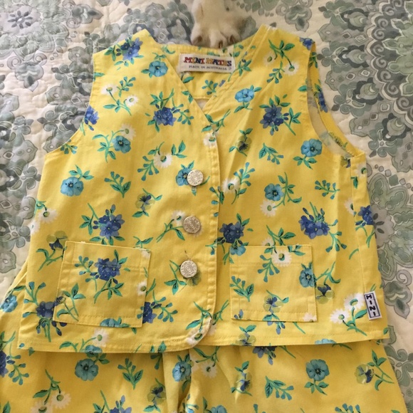 Kids Two Pc Summer Pant Suit Size 2 - Picture 2 of 9